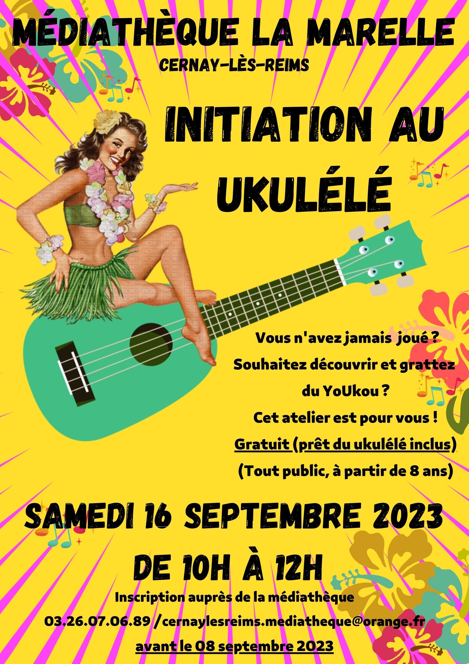 Initiation au ukulele affiche
